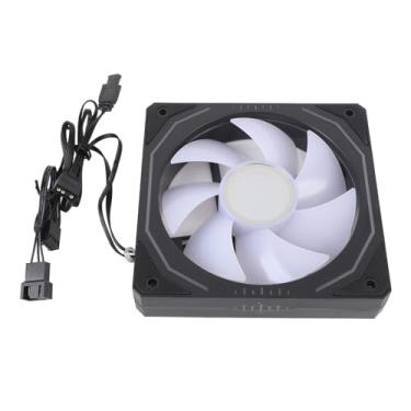 Imagem de Ventilador de Resfriamento de CPU, Ventilador de Resfriamento de Gabinete ARGB de 120 Mm, Ventilador de Resfriamento de Gabinete de PC de 3 Pinos PWM 800 a 1800 RPM