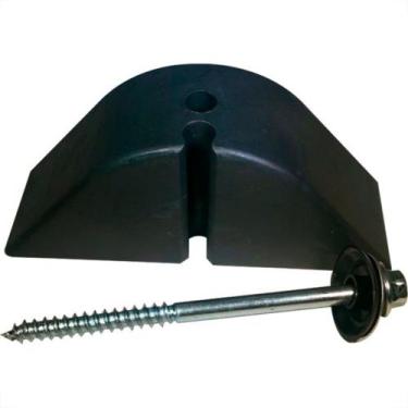 Imagem de Calco Para Telha Ondulada 2 Furos Preto 10 Pecas Kit 387320 - AZTTEC