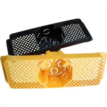 Imagem de Suporte P/Laje C/Caixa-Piso 25Cm Preto Brascom - Kit C/10 Unidades