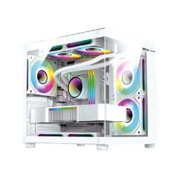 Imagem de Gabinete Gamer Aquário HAYOM com 4 fans Inclusas MICRO ATX / MINI ATX