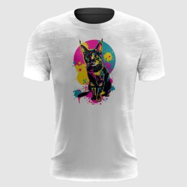 Imagem de Camiseta Gato Estilo CyberPunk - FABRIQUETA, GG