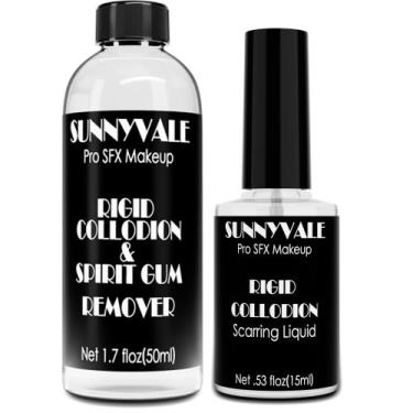 Imagem de Líquido Cicatricial Sunnyvale Rigid Collodion 15ml com Kit de Escova
