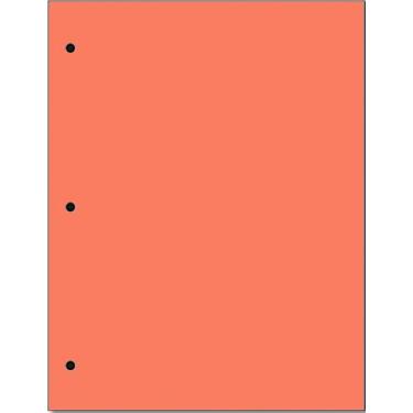 Imagem de Papel colorido para copiar e imprimir, 9 kg, perfurador de 3 furos, 500 folhas por resma. (salmão)