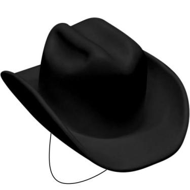 Imagem de Chapéu de Festa Junina e Cowboy com Elástico Infantil Preto - Toy Mast