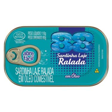 Imagem de Sardinha Laje Ralada Em Óleo 88 Lata 80G