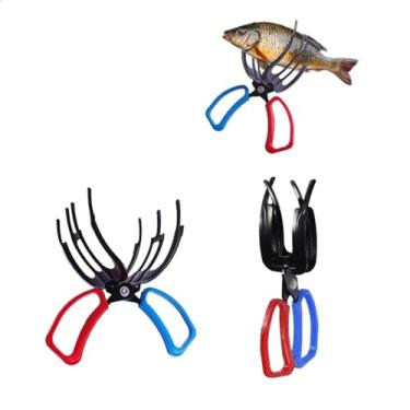 Imagem de Jtuxcke 2 pacotes atualizados 2/3 garra de peixe, alicate de pesca, pinça multifuncional de metal para controle de peixe, braçadeira de controle de peixe, acessórios de pesca para a maioria das águas