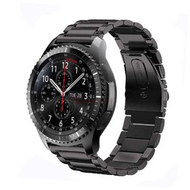 Imagem de Pulseira De Aço Para Galaxy Watch 46mm E Gear S3 Cor Preto - 123smart