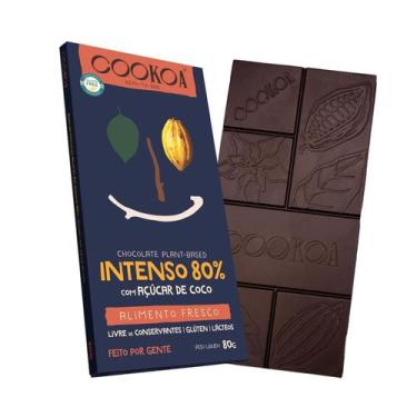Imagem de Kit 2X: Chocolate Intenso 80% Cacau Vegano Cookoa 80G