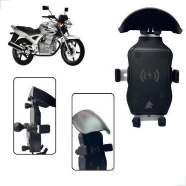 Imagem de Suporte De Celular Para Motos Com Carregador USB E Indução CBX 250 Twi