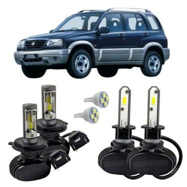 Imagem de Kit Ultra Led Farol Alto Baixo Milha Vitara/Grand 99 A 2002 - Autovex