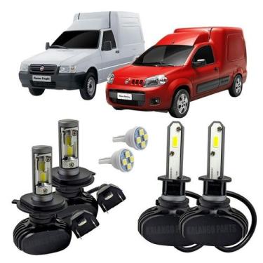 Imagem de Kit Ultra Led Farol Alto Baixo H4 Milha Fiorino 1990 A 2013 - Autovex