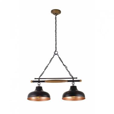 Imagem de Trilho Brooklyn 2L Madelustre Preto E Cobre