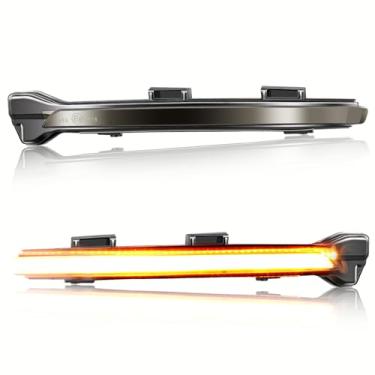Imagem de Asasytal Kit de luzes de seta dinâmicas, indicador lateral, edição preta intermitente, compatível com VW Golf 7 Facelift 7 R-line 7.5 Sportsvan Touran L II, 2 peças