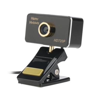 Imagem de Bocodow Correção de luz baixa de webcam HD 720P, projetada para microfone com redução de ruído, para Skype, FaceTime, Hangouts, WebEx, PC/Mac/Laptop/MacBook/Tablet