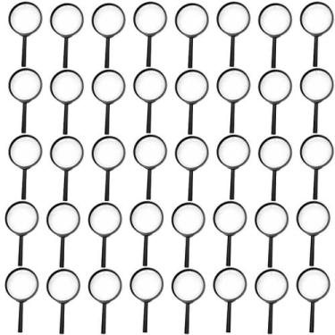 Imagem de Kit 40 Lupa Brinquedo Infantil Detetive Educacional Criança - TMC