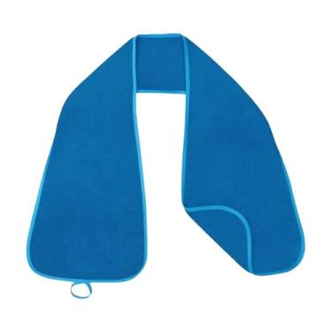 Imagem de SiaBiced Babador para adultos, cachecol para comer, fácil de usar, presente, à prova d'água, para jantar, para idosos, para homens, Azul Escuro