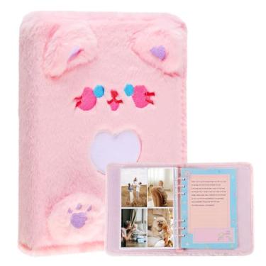 Imagem de Stylitzy Álbum De Fotos Polaroid Com 160 Bolsos E 20 Papéis Carta, Porta-Cartões Fofos K-Pop, Mini Livro Fofo Instax 2X3