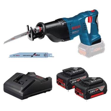Imagem de Serra Sabre 18V Brushless Carregador 2 Bat. Gsa 185-Li Bosch
