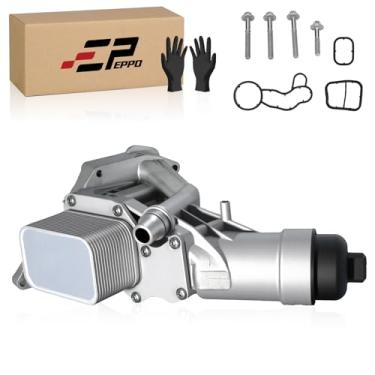 Imagem de 11428596283 Conjunto de caixa de filtro de refrigerador de óleo de alumínio compatível com BMW F30 230i 330e 330i GT 430i 530i 530i 530e 740e xDrive X3 X4 B46 B48 L4 2.0L