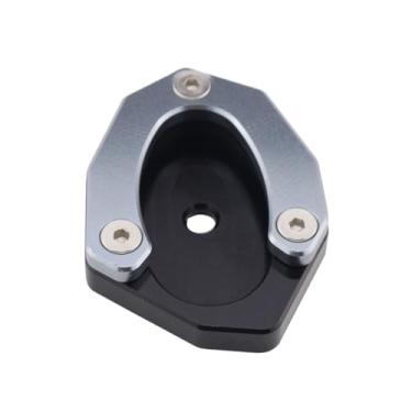 Imagem de jininshengxindianzi Compatible With Z650 Z800 Z900RS Cafe Kickstand Sidestand Extension Enlarger Pad Modified Side Support Seat Small Foot Pad(Grey)