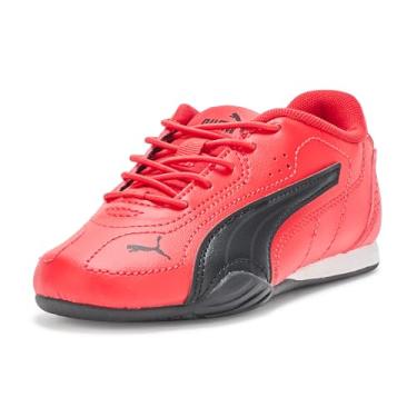 Imagem de PUMA Tênis unissex infantil com fecho alternativo, Para todos os tempos, vermelho-preto Ah25, 13 Little Kid
