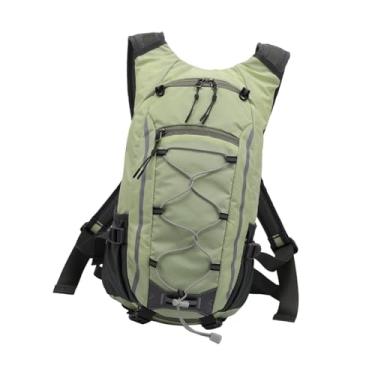 Imagem de Dynwave Mochila de ciclismo para acampamento 13L, mochila leve com vários bolsos, 24x13x43 cm, multiuso para homens e mulheres, Luz Verde