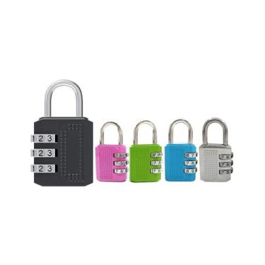 Imagem de Color Zinc Alloy Password Padlock 3 or 4 Digit Combination Pad Lock (3#Blue)