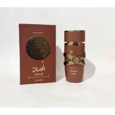 Imagem de Perfume Asad Bourbon Lattafa 100ml Masculino Importado Original Longa 