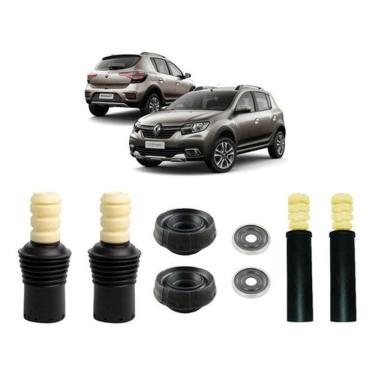 Imagem de Kit 4 Coxim Dianteiro Batente Traseiro Sandero Stepway Todos