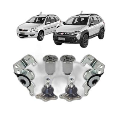 Imagem de Jogo Bucha Pivô Bandeja Dianteira Palio Weekend 2008 2009 10