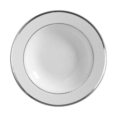 Imagem de Conjunto Com 6 Pratos Fundo Relevo Prata 25Cm