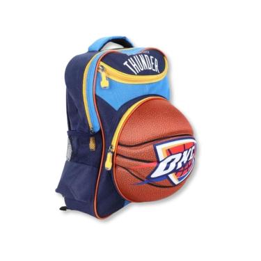 Imagem de Mochila Infantil Bola 3D Nba Oklahoma City Thunders - Maccabi