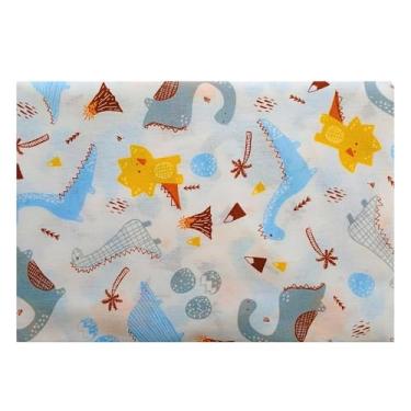 Imagem de Lençol Avulso para Berço Bebê Padrão Americano 100% Algodão com Elástico (Dino baby)