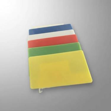 Imagem de Conjunto de Tábuas de Corte Profissionais, 5 Peças em Polietileno, Multicoloridas, para Cozinha Comercial e Residencial