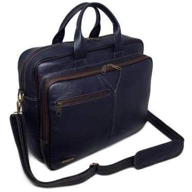 Imagem de Pasta Executiva Grande De Couro Para Notebook 17,3 Polegadas - Le Voya