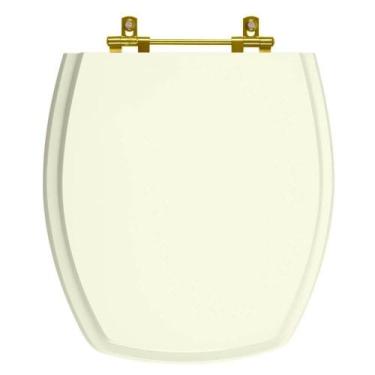 Imagem de Assento Sanitário Poliéster Thema Biscuit para vaso Incepa Com Ferrage