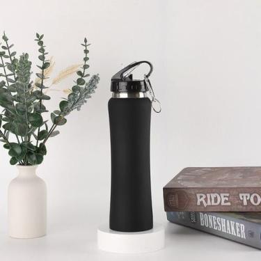 Imagem de Garrafa Térmica Inox Escolar Academia Água /suco Quente/frio - Sou Mai