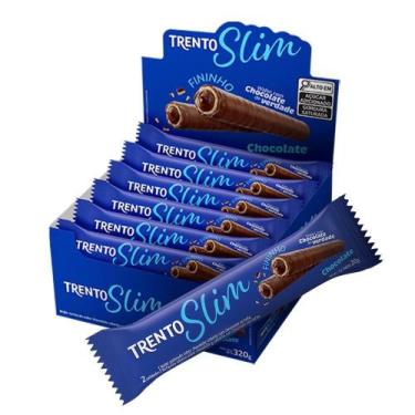 Imagem de Chocolate Trento Wafer Slim Chocolate 20g - Embalagem com 16 Unidades 
