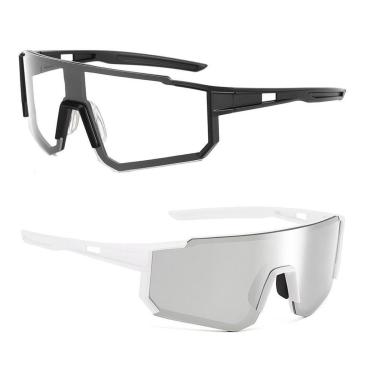 Imagem de Óculos De Sol Esportivo Bike Corrida Speed + Transparente UV-Unissex