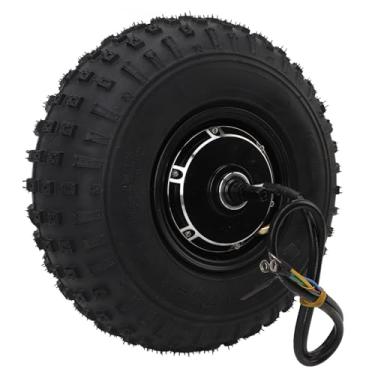 Imagem de Motor de Cubo de Vácuo DC Sem Escova Motor de Cubo de Roda de 14 Polegadas 2500 a 4000W Pneu a Vácuo Motor de Cubo Sem Escova para Motocicleta Elétrica Scooter Elétrico 48 a 96V