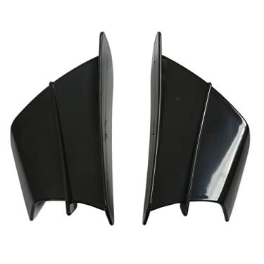 Imagem de Spoiler Lateral de Motocicleta Asas Aerodinâmicas para Ninja400 Ninja250 Z900 Z1000 R1 R3 R25 Cbr650 (Preto brilhante)