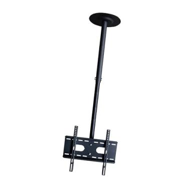 Imagem de FENOKD Suporte de teto ajustável para TV - suporte de teto inclinado e giratório para TV, serve na maioria das TVs LCD de tela plana de 37 a 50 polegadas, suporte de montagem de teto/parede com duas