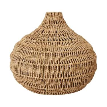 Imagem de Baoblaze Abajur Pendente Gaiola de Luz Pendurada Abajur Moda Feito à Mão Multiuso para Casa Cozinha Quarto Restaurante Café