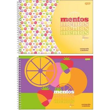 Imagem de Caderno espiral 275x200mm cd cart 80fls mentos 7704825 - JANDAIA, 3