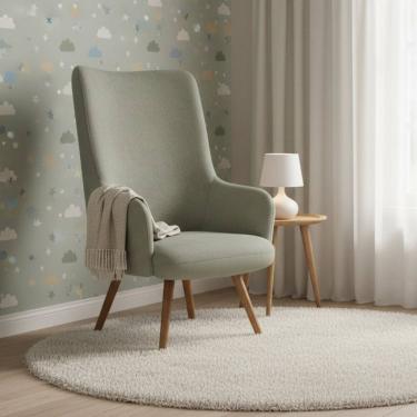 Imagem de Poltrona de Amamentação em Mdf Milka Verde