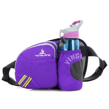 Imagem de Bolsa Cintura para Ciclismo e Corrida de Cinto Suporte Garrafa Água Esportiva Leve Nylon Respirável Grande Capacidade Caminhada Exercícios