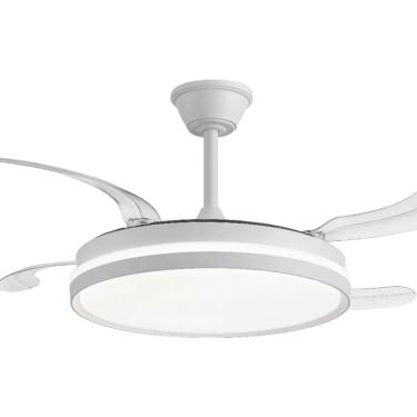 Imagem de Ventilador de Teto Premium Retrátil com Lustre LED – Urban Light T&A-01