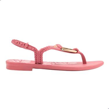 Imagem de Sandália Rasteira Grendha Sublime Vermelho Marte