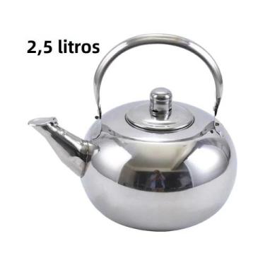 Imagem de Chaleira De Água Verde Em Aço Inoxidável Com Filtro Infusor Para Café 