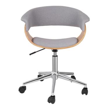 Imagem de Cadeira de Escritório Diretor Giratória Justine Cinza